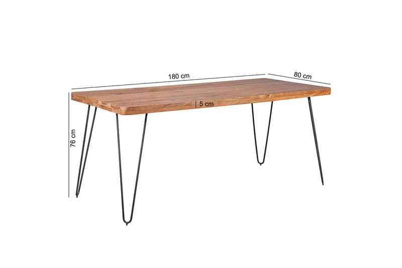 Matbord Englin 180 cm - Trä|natur - Matbord & köksbord