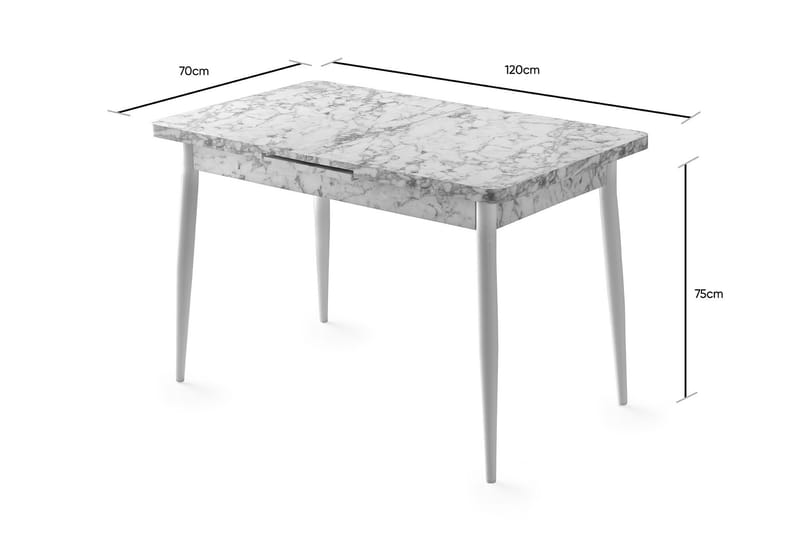 Matbord Erllone 120 cm - Flerfärgad - Möbler - Bord & matgrupp - Matbord & köksbord