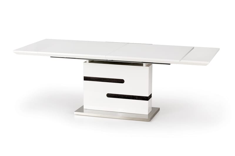 Matbord Ferlow Förlängningsbart 160 cm - Vit|Grå - Matbord & köksbord