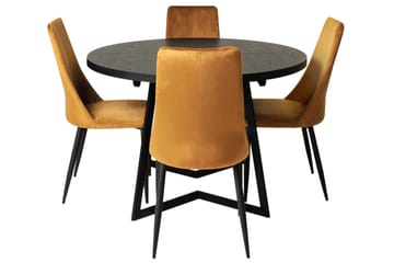 Matbord Folsberga 120 cm - Svart - Möbler - Bord & matgrupp - Matbord & köksbord