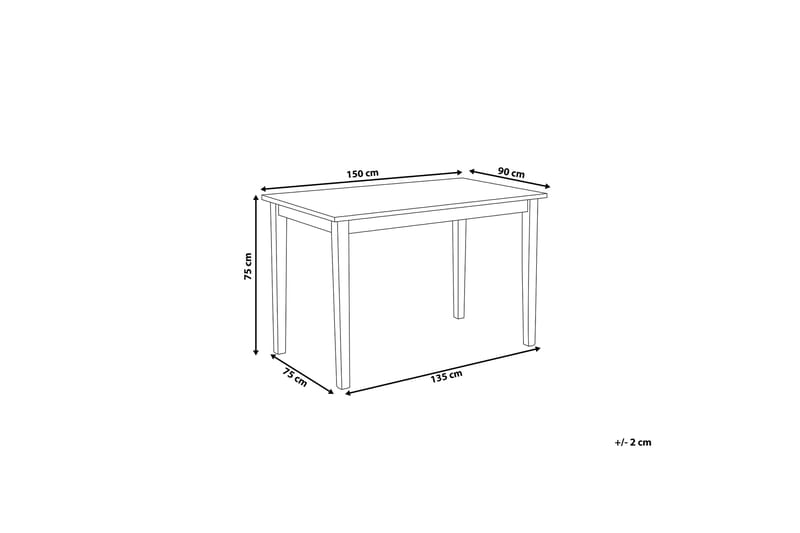 Matbord Georgia 150 cm - Vit - Möbler - Bord & matgrupp - Matbord & köksbord