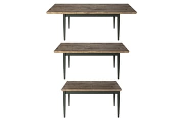 Matbord Getafez Förlängningsbart 160 cm - Khaki/Natur - Möbler - Bord & matgrupp - Matbord & köksbord