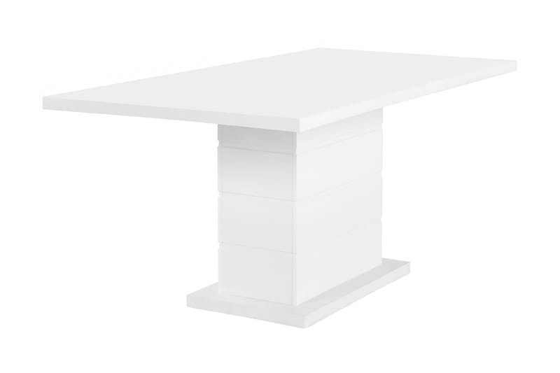 Matbord Griffith Förlängningsbart 160 cm - Vit - Matbord & köksbord
