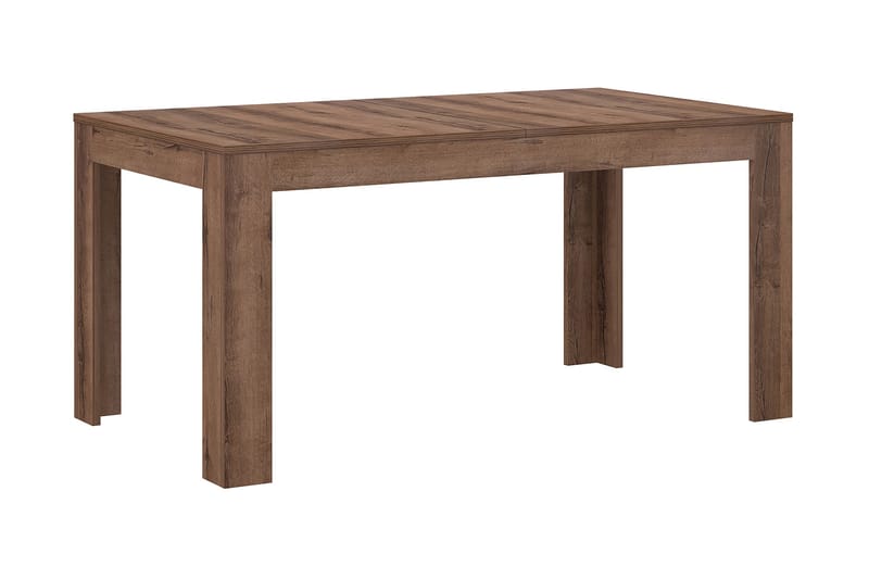 Matbord Hamdiye Förlängningsbart 160 cm - Brun - Matbord & köksbord