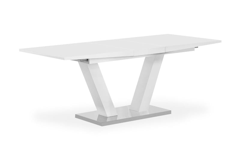Matbord Harber Förlängningsbart 160 cm - Vit - Matbord & köksbord