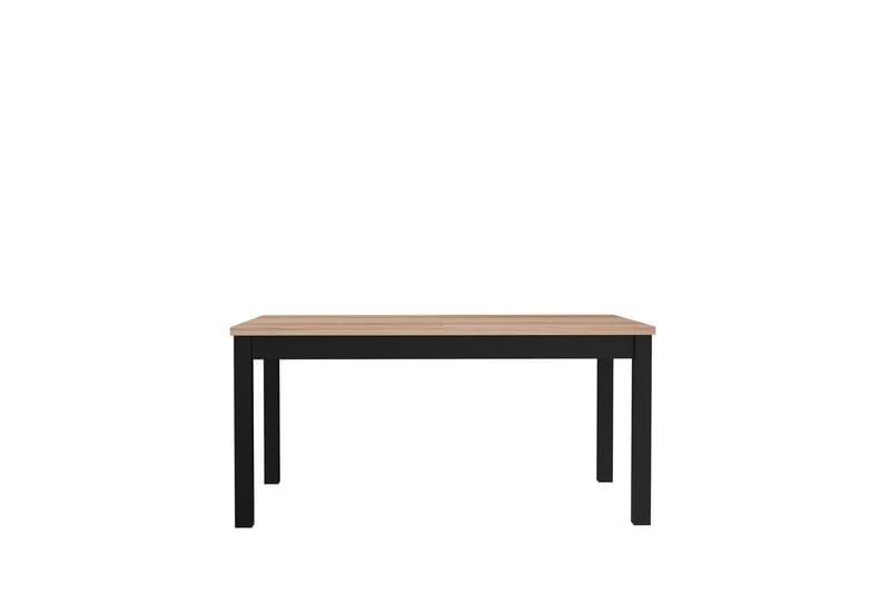 Matbord Havdar Förlängningsbart 160 cm - Brun/Svart - Matbord & köksbord