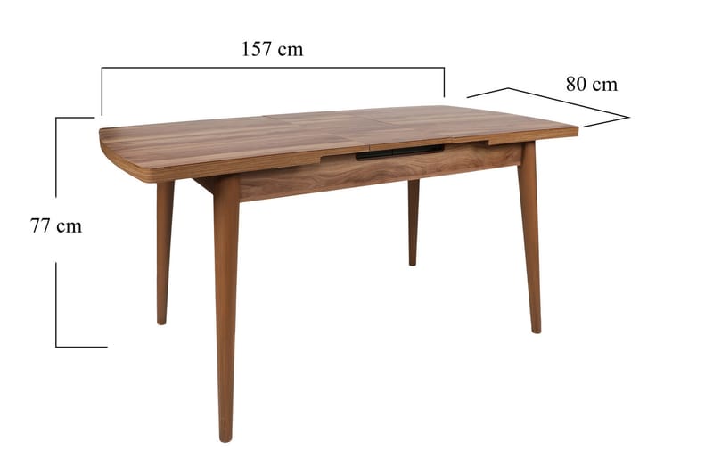 Matbord Hedeskoga 130x79x130 cm - Brun - Möbler - Bord & matgrupp - Matbord & köksbord