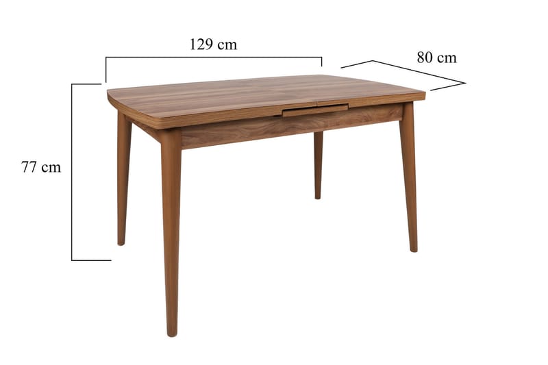 Matbord Hedeskoga 130x79x130 cm - Brun - Möbler - Bord & matgrupp - Matbord & köksbord