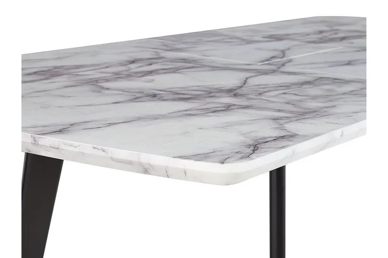 Matbord hopfällbart 160/200 x 90 cm MOSBY - Vit - Möbler - Bord & matgrupp - Matbord & köksbord