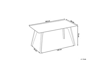 Matbord Hudson 160 cm - Transparent - Möbler - Bord & matgrupp - Matbord & köksbord