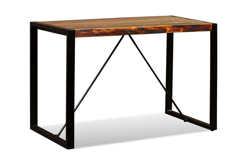Matbord i massivt återvunnet trä 120 cm - Brun - Matbord & köksbord