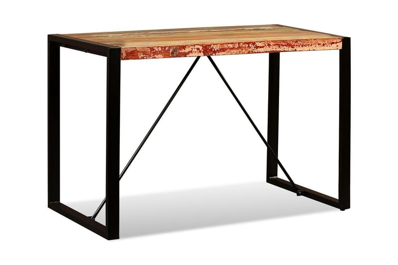 Matbord i massivt återvunnet trä 120 cm - Brun - Matbord & köksbord
