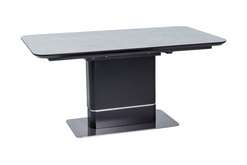 Matbord Ipiti Förlängningsbart 160 cm - Keramik/Grå/Svart - Matbord & köksbord