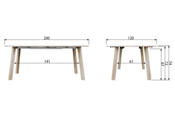 Matbord Kaiti Förlängningsbart 120 cm Rund - Ek - Möbler - Bord & matgrupp - Matbord & köksbord