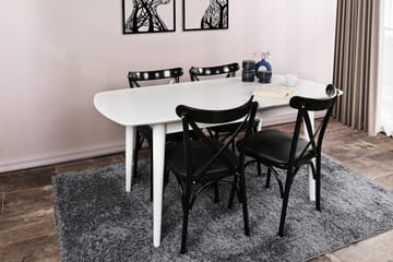 Matbord Kamaria 130x75x130 cm - Vit - Möbler - Bord & matgrupp - Matbord & köksbord