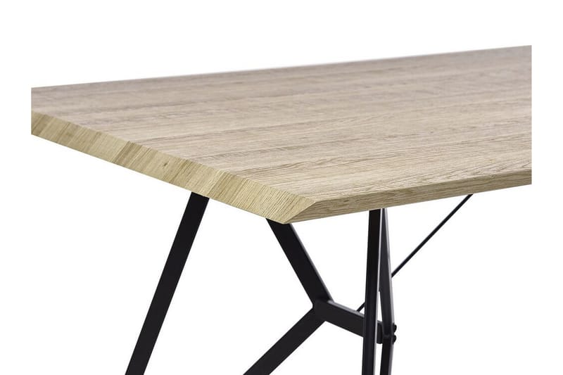 Matbord Kencot 160 cm - Ljust Trä/Svart - Möbler - Bord & matgrupp - Matbord & köksbord