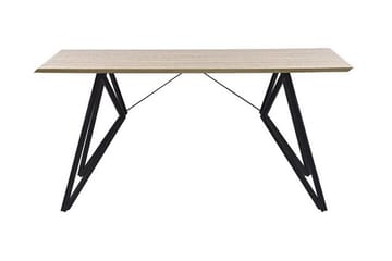 Matbord Kencot 160 cm - Ljust Trä/Svart - Möbler - Bord & matgrupp - Matbord & köksbord