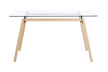 Matbord Lencha 140 cm - Transparent/Ljust Trä - Möbler - Bord & matgrupp - Matbord & köksbord