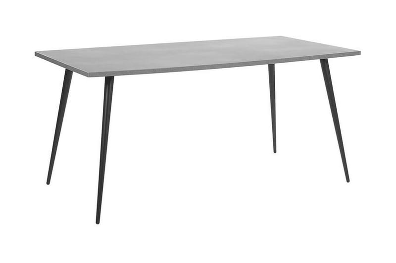 Matbord Lolenco 160 cm - Grå/Svart - Matbord & köksbord