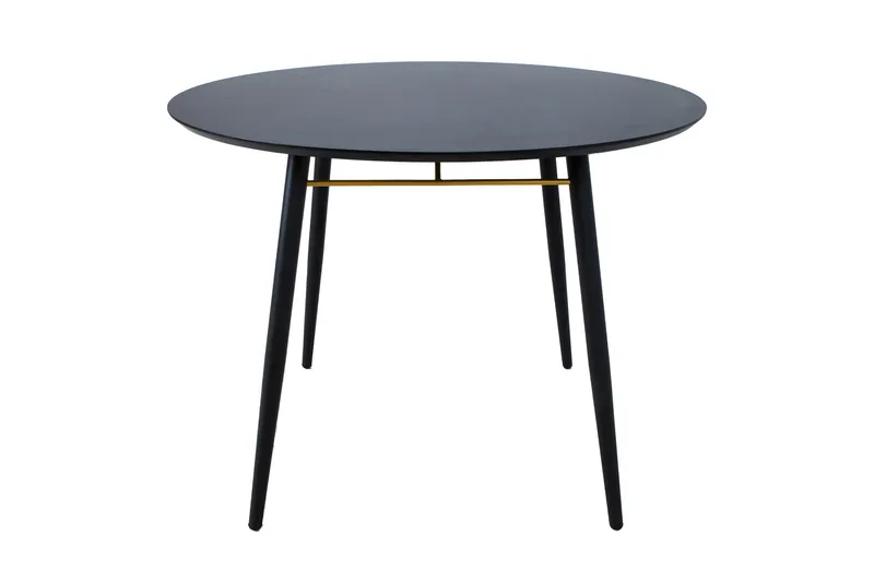 Matbord Luxemburg 100 cm Svart/Kopper