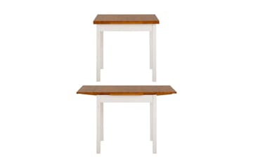 Matbord Magret Förlängningsbart 80-120 cm - Vit|Brun - Möbler - Bord & matgrupp - Matbord & köksbord