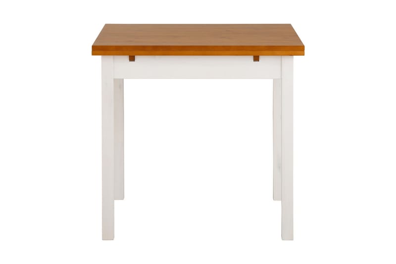 Matbord Magret Förlängningsbart 80-120 cm - Vit|Brun - Matbord & köksbord