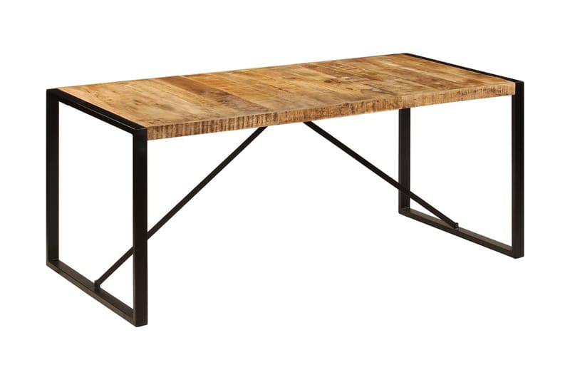 Matbord massivt grovt mangoträ 180 cm - Brun - Matbord & köksbord