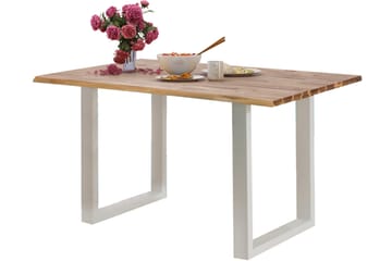 Matbord Meria 200 cm - Akacia Brun|Vit - Möbler - Bord & matgrupp - Matbord & köksbord