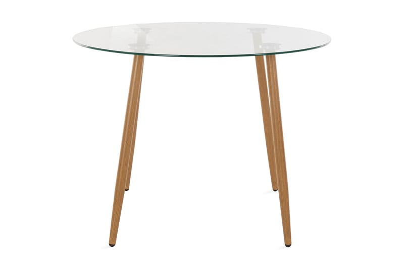 Matbord Miana 100 cm Runt Glas, Brun