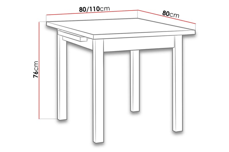 Matbord Mincey 120 cm - Mörkt trä - Matbord & köksbord