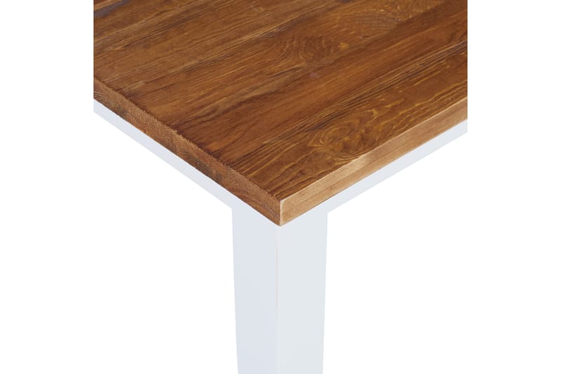 Matbord Miovagur Förlängningsbart 90 cm - Natur/Vit - Matbord & köksbord