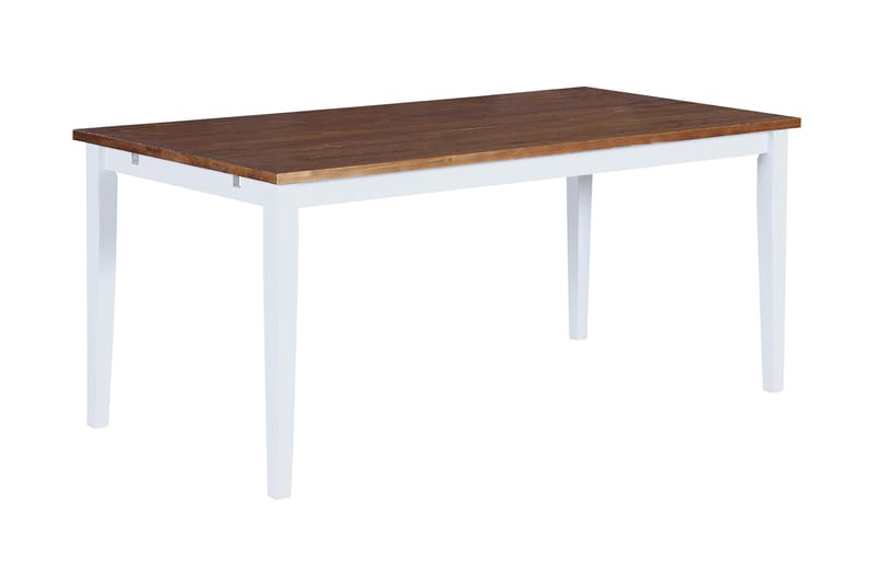 Matbord Miovagur Förlängningsbart 90 cm - Natur/Vit - Matbord & köksbord