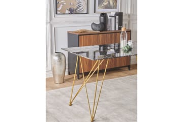 Matbord Morawa 140 cm - Svart/Guld - Möbler - Bord & matgrupp - Matbord & köksbord