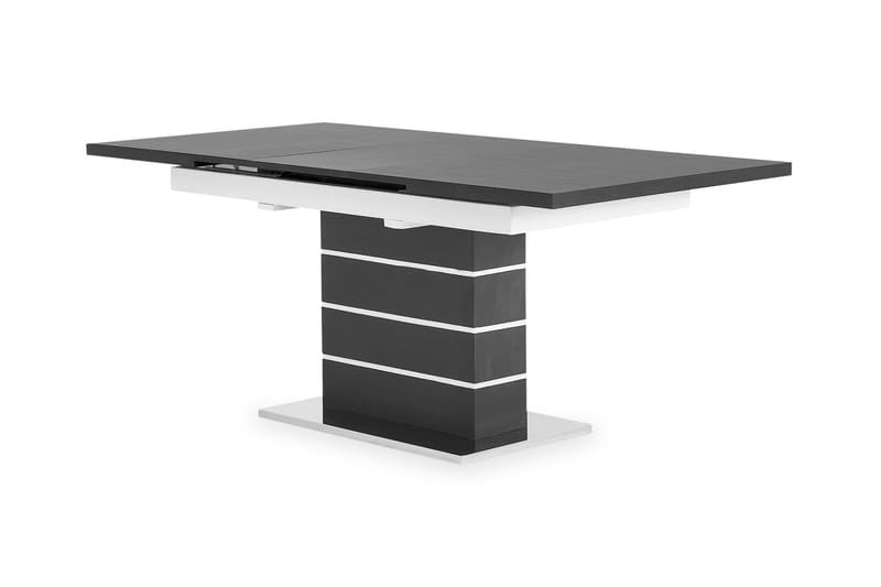 Matbord Mueller Förl�ängningsbart 140 cm - Svart|Vit - Matbord & köksbord