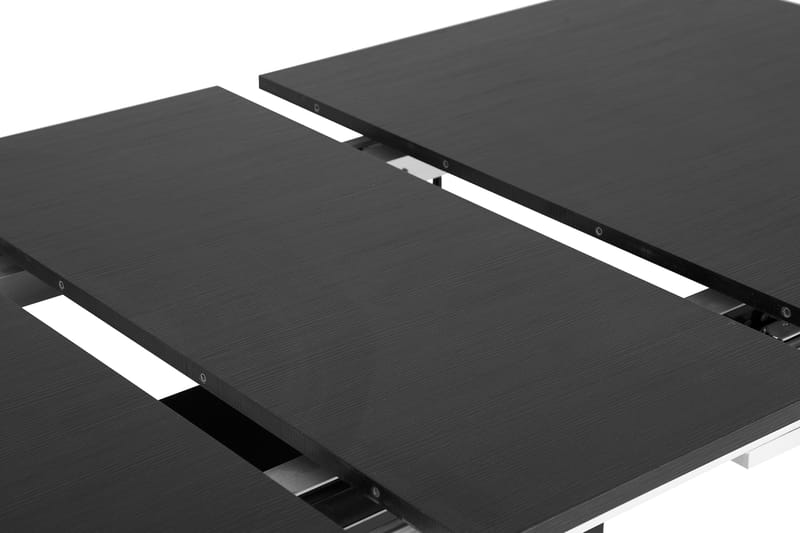 Matbord Mueller Förlängningsbart 140 cm - Svart|Vit - Matbord & köksbord