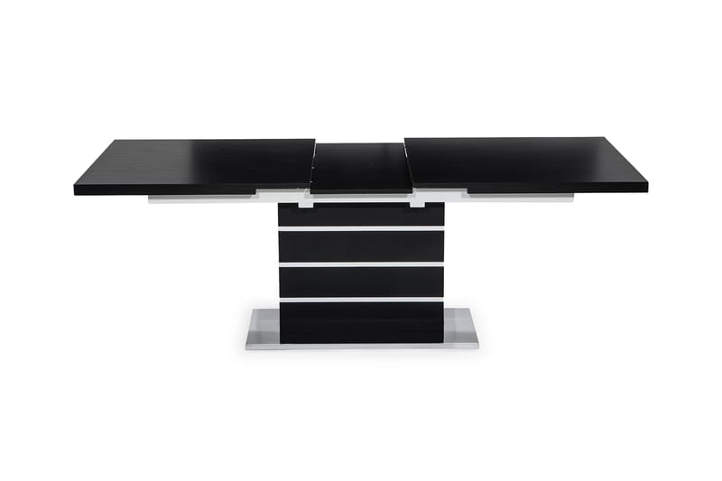 Matbord Mueller Förlängningsbart 180 cm - Svart|Vit - Möbler - Bord & matgrupp - Matbord & köksbord