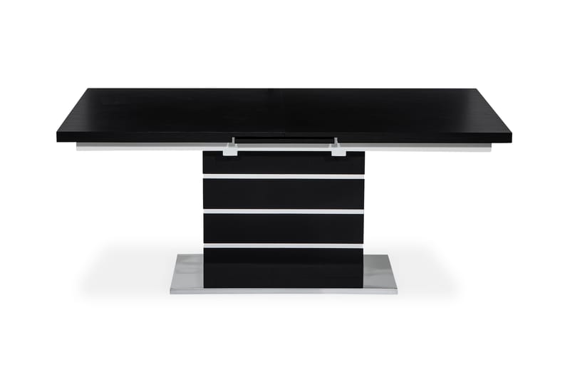 Matbord Mueller Förlängningsbart 180 cm - Svart|Vit - Matbord & köksbord