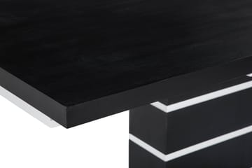 Matbord Mueller Förlängningsbart 180 cm - Svart|Vit - Möbler - Bord & matgrupp - Matbord & köksbord
