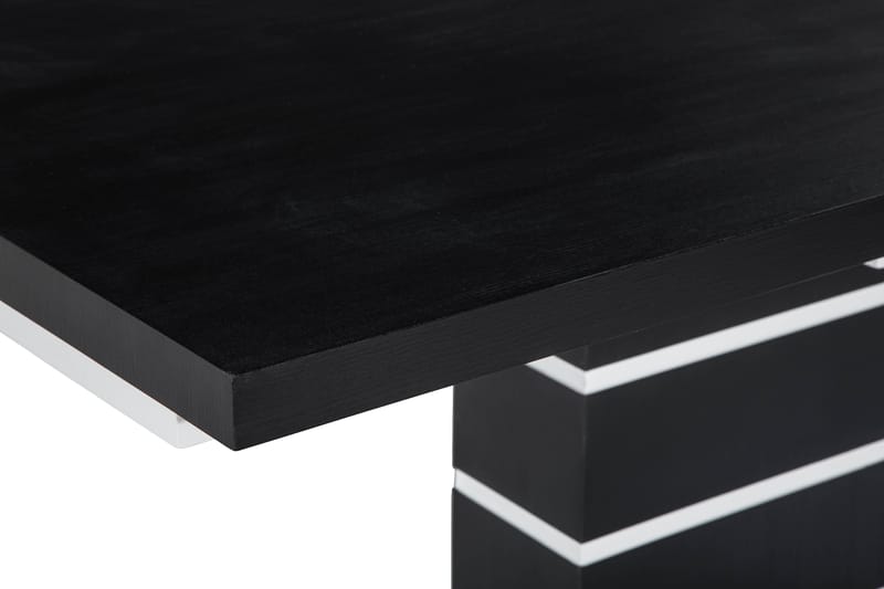 Matbord Mueller Förlängningsbart 180 cm - Svart|Vit - Möbler - Bord & matgrupp - Matbord & köksbord