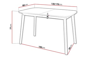 Matbord Narberth 80 cm - Svart - Möbler - Bord & matgrupp - Matbord & köksbord