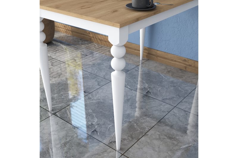 Matbord Naryani 120 cm - Valnöt/Vit - Möbler - Bord & matgrupp - Matbord & köksbord