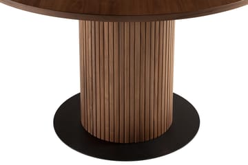 Matbord Neandir 120 cm Massiv Valnöt Runt - Brun - Möbler - Bord & matgrupp - Matbord & köksbord