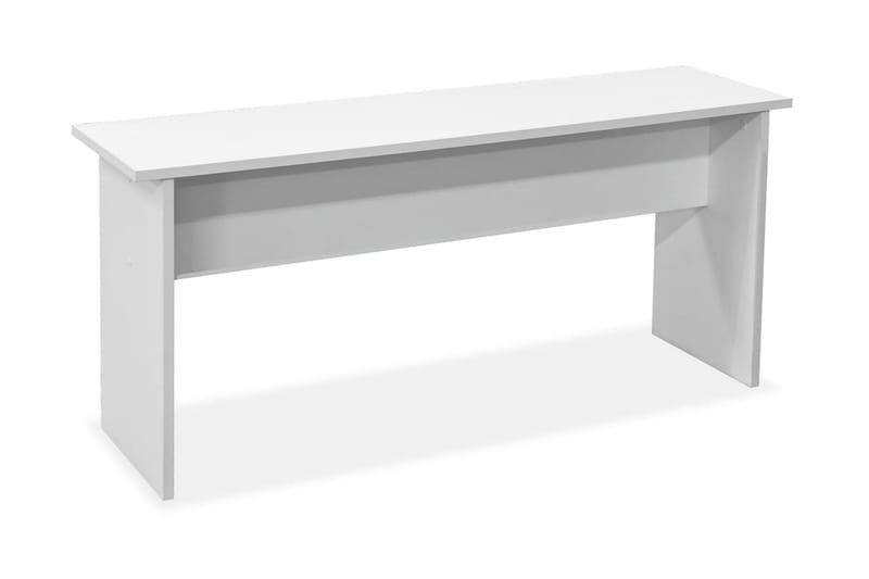 Matbord och bänkar 3 delar spånskiva vit - Vit - Matbord & köksbord