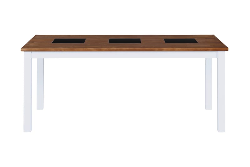 Matbord Octavia Förlängningsbart 90 cm - Natur/Vit/Svart - Möbler - Bord & matgrupp - Matbord & köksbord