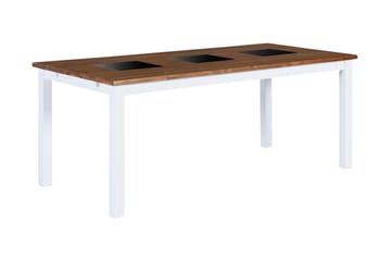 Matbord Octavia Förlängningsbart 90 cm - Natur/Vit/Svart - Möbler - Bord & matgrupp - Matbord & köksbord
