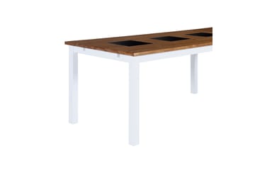 Matbord Octavia Förlängningsbart 90 cm - Natur/Vit/Svart - Möbler - Bord & matgrupp - Matbord & köksbord