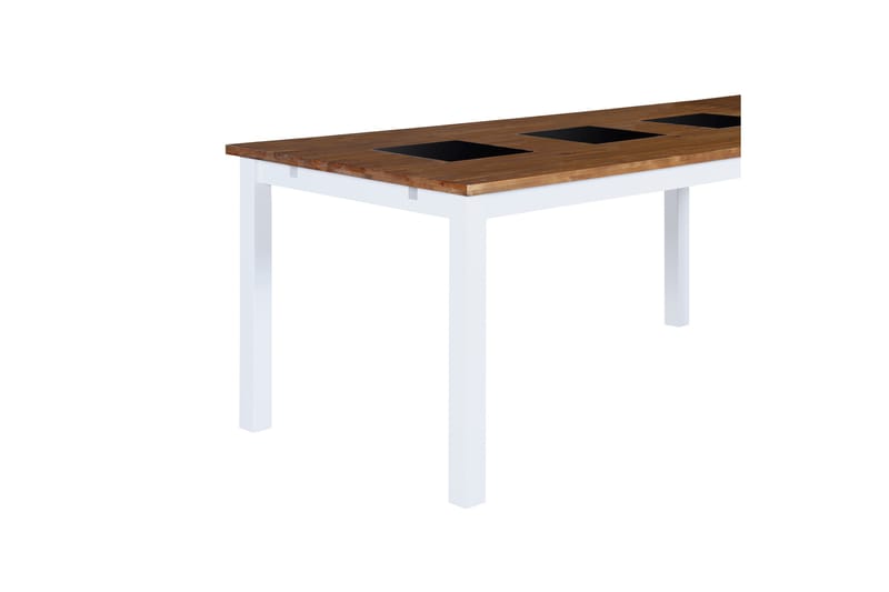 Matbord Octavia Förlängningsbart 90 cm - Natur/Vit/Svart - Matbord & köksbord