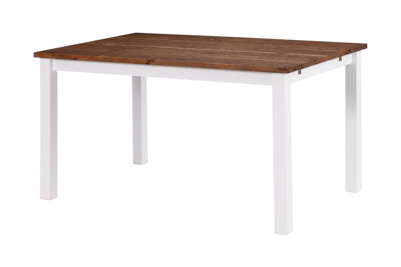 Matbord Octavia Förlängningsbart 90 cm - Vit/Natur - Matbord & köksbord