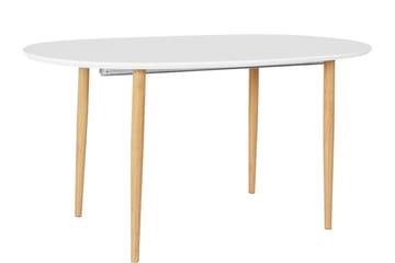 Matbord Ortobella Ovalt 160 cm - Vit/Natur - Möbler - Bord & matgrupp - Matbord & köksbord