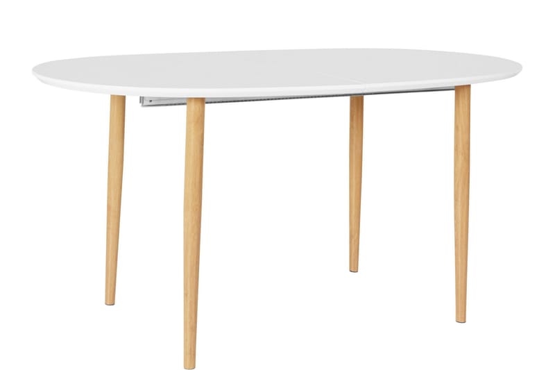 Matbord Ortobella Ovalt 160 cm - Vit/Natur - Möbler - Bord & matgrupp - Matbord & köksbord